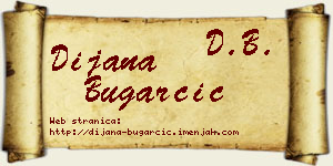 Dijana Bugarčić vizit kartica